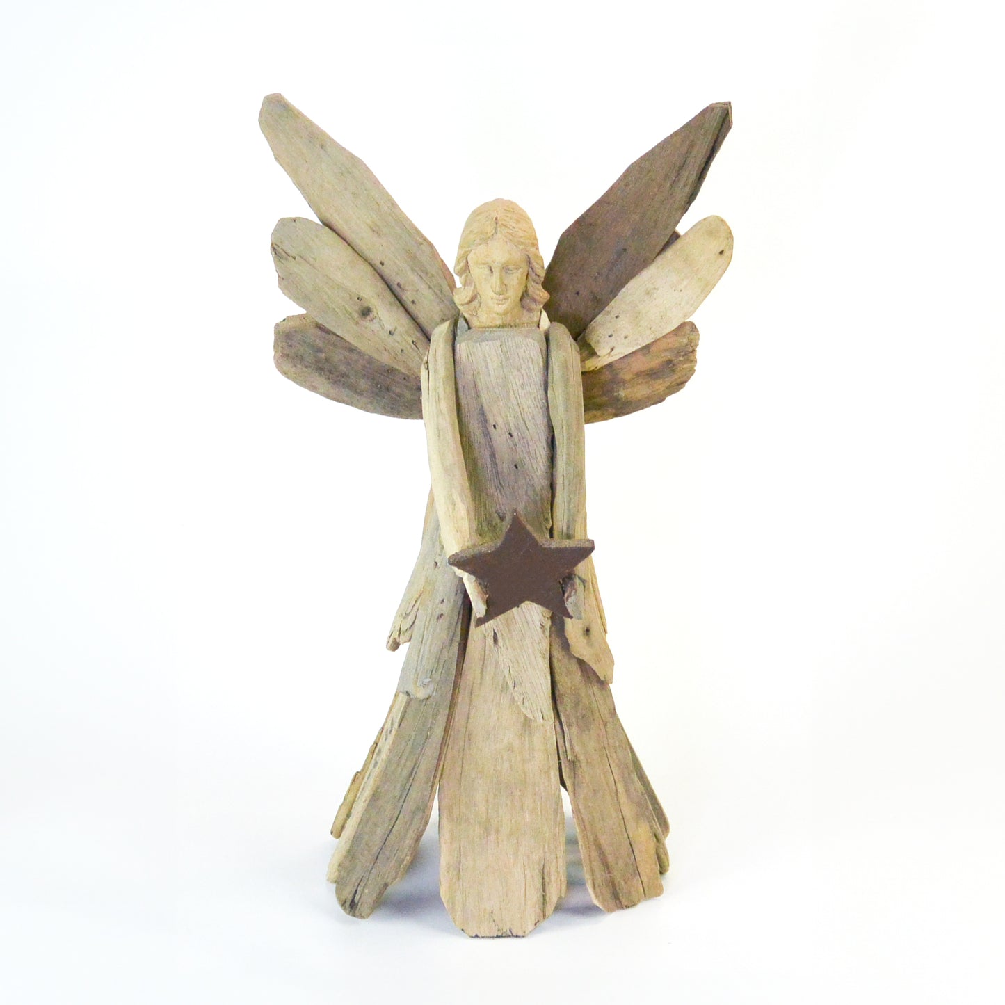 DRIFTWOOD ANGEL WITH STAR